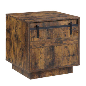 Acme Bellarosa rustic oak finish end table