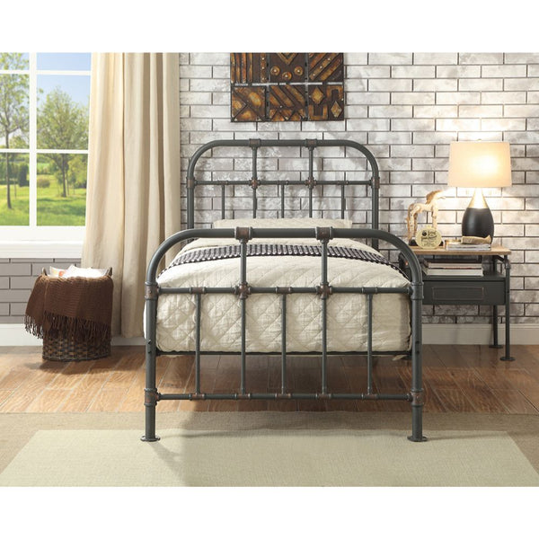  complemented by pipe castings with dark bronze hand brush accent. This collection will be a good choice for whom is seeking for a simple style bedroom<br/