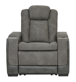 Next-Gen Durapella - Slate - Power Recliner/Headrest