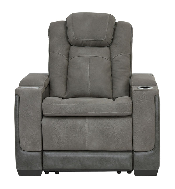Next-Gen Durapella - Slate - Power Recliner/Headrest