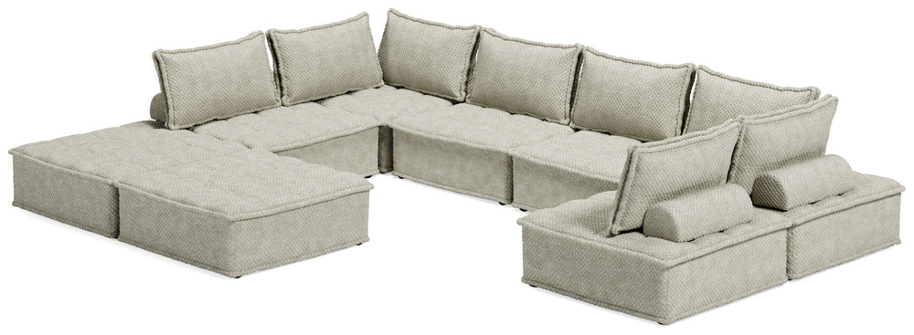 Be bold with a modern take on seating. This accent chair set has an armless design and carries a checkered taupe upholstery neutral enough to fit in any style while elevating it at the same time. Thanks to its modular design, making the transformation fro