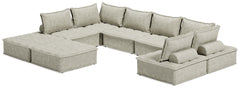 Be bold with a modern take on seating. This accent chair set has an armless design and carries a checkered taupe upholstery neutral enough to fit in any style while elevating it at the same time. Thanks to its modular design, making the transformation fro