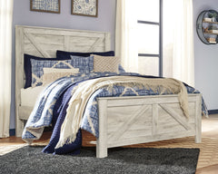 Itâ€™s gorgeous, itâ€™s modern farmhouse, itâ€™s a queen crossbuck panel bed. Wispy, whitewash finish infuses so much character without masking the grain for that weathered, rustic look you crave. Clean-lined, classic panel styling provides a country chic