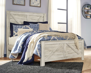 Itâ€™s gorgeous, itâ€™s modern farmhouse, itâ€™s a queen crossbuck panel bed. Wispy, whitewash finish infuses so much character without masking the grain for that weathered, rustic look you crave. Clean-lined, classic panel styling provides a country chic