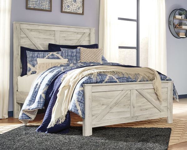 Itâ€™s gorgeous, itâ€™s modern farmhouse, itâ€™s a queen crossbuck panel bed. Wispy, whitewash finish infuses so much character without masking the grain for that weathered, rustic look you crave. Clean-lined, classic panel styling provides a country chic