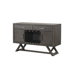 The High Line Dining Room Server Buffet in Coffee Brown is the perfect addition to your dining space, offering both durability and style. This server buffet cabinet is expertly crafted from solid Acacia and Rubberwood, complemented by high-quality manufac