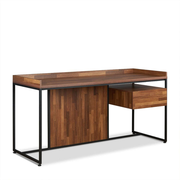 Creating a comfortable workstation at home, the Sara collection will be the perfect solution for your home office needs. Spacious and stylish are constructed by its sandy black metal sled base, giving your room a modern feel. You can also keep your access