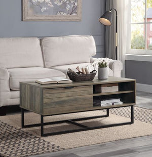 Storage: 1 Drawers, Center Metal Glide<br/><br/><b>Product Features</b><ul><li>KD</li><li>1 Door Storage & 2 Open Compartment w/Shelf</li><li>Metal Leg</li><li>Powder Coating</li><li>Self Closed Hinge</li><li>Adjustable Shelf(3 Level Height)</li><li>Case: