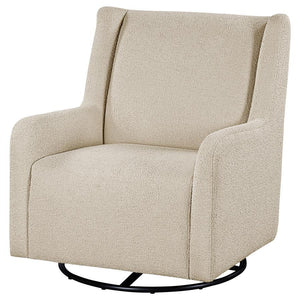 Serra - Boucle Upholstered Swivel Glider Recliner Sandy - Beige