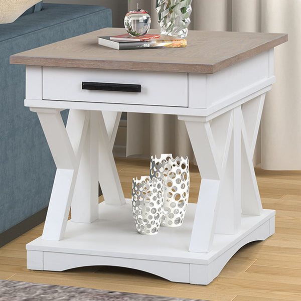 Americana Modern - Cocktail Table With 2 End Tables - Cotton