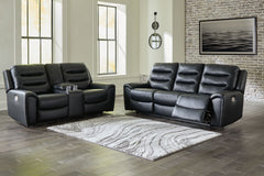 With its decidedly contemporary styling, this power reclining sofa and loveseat has a sleek sensibility that seamlessly elevates your living room aesthetic. Explore endless possibilities for comfort with its one-touch power control, zero-gravity reclining