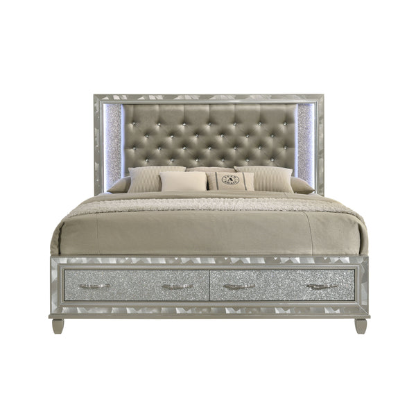  a marvel of quality construction crafted from a blend of solid rubberwood and manufactured woods for unparalleled stability and durability. Its semi-gloss lacquer Platinum Silver fi