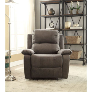 Bina - Recliner - Charcoal Polished Microfiber
