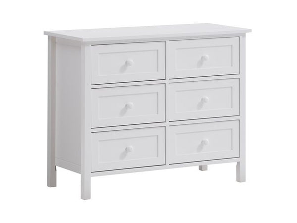 Keep our bedroom well organized with the Iolanda bedroom collection. The refreshing white finish makes it easy to style around and will give any room an instant upgrade. The bed features two storage drawers, convenient for not taking up any additional spa