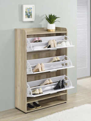  crafted from robust engineered wood with a realistic wood-look laminate