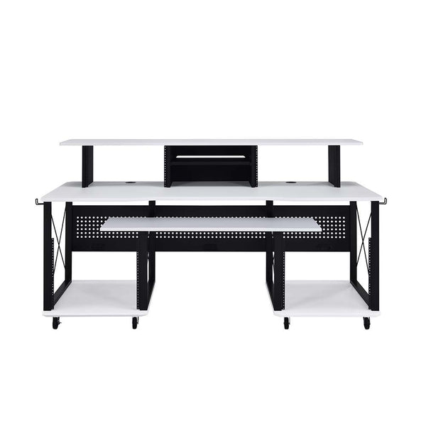 Megara - Music Desk - White & Black Finish