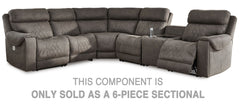 THIS COMPONENT IS PART OF THE 6-PIECE POWER SECTIONAL - ONLY AVAILABLE AS PICTURED.<br><br><b>Additional Dimensions</b><br><ul><li>Arm height: 26-"</li><li>Seat depth: 22-"</li><li>Seat height: 21-"</li><li>Fully reclined length: 69-"</li><li>Distance bet