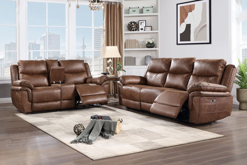 The Ryland 2-Piece Power Motion Upholstery Set is where style meets next-level comfort and convenience. Built for long-lasting performance, its solid hardwood and plywood frames ensure stability and durability for years of use. Sink into the plush, resili