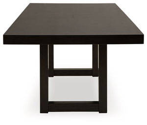 Neymorton - Dark Grayish Brown - 7 Pc. - Rectangular Extension Table