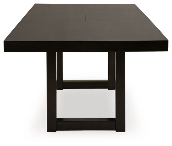 Neymorton - Dark Grayish Brown - 7 Pc. - Rectangular Extension Table