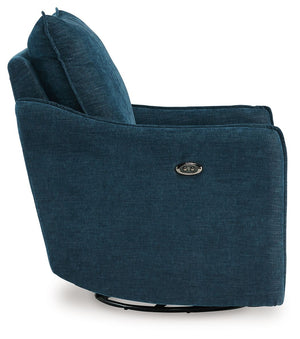 Mcburg - Navy - Swivel Power Recliner