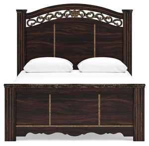 Glosmount - Two-tone - Queen Poster Bed