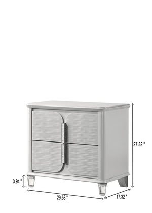  padded headboard with integrated lighting