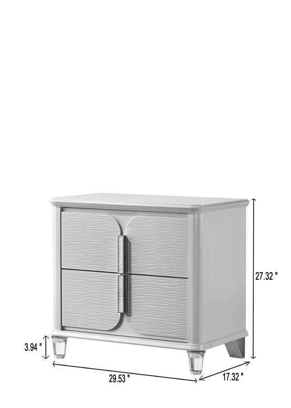  padded headboard with integrated lighting