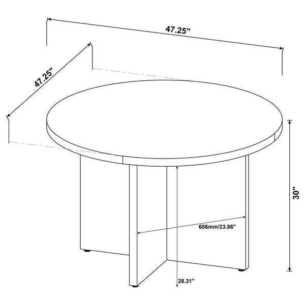 Jamestown - Round Composite Wood Dining Table - Mango