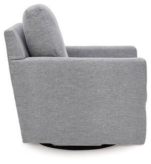 Freybourne Next-Gen Nuvella - Pewter - Swivel Accent Chair