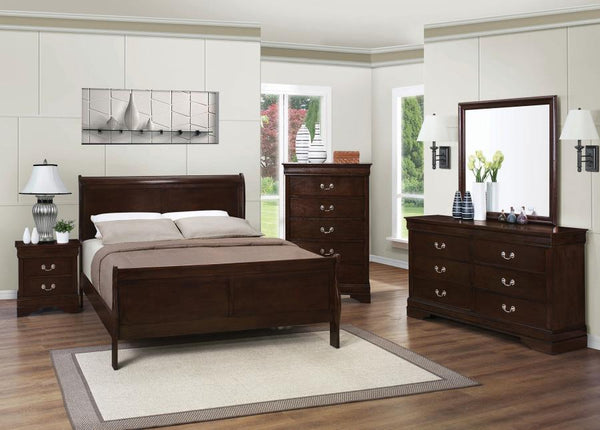 Louis Philippe - 6-Drawer Dresser - Cappuccino