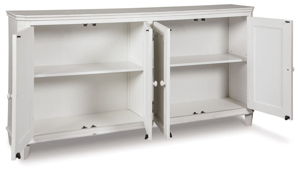  this exquisite cabinet is sure to grace your space in such a trÃ¨s chic way. Adjustable shelved storage is abundantly practical