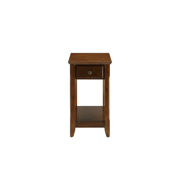  this Bertie side table collection does not take away from living space while still offering open storage as well as a drawer. Offered in four colors white