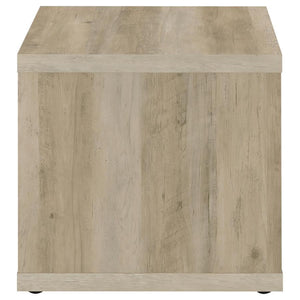 Frisco - Square Engineered Wood Side End Table - Distressed Pine