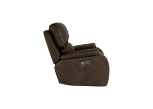 Brookings - Glider Recliner With Power Headrest & Footrest - Brown