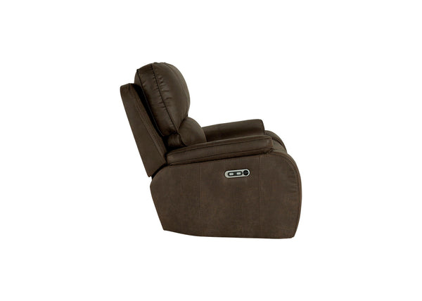 Brookings - Glider Recliner With Power Headrest & Footrest - Brown