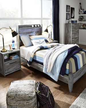 Baystorm - Gray - Twin Panel Bed