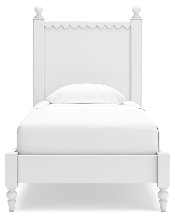 Mollviney - White - Twin Panel Bed
