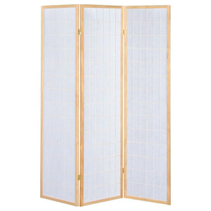 Carrie - 3-Panel Room Divider Folding Shoji Screen - Natural