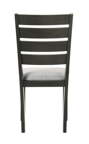  two-tone design with a beautifully finished wood top and contrasting dark legs