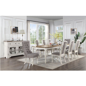 Florian - Side Chair (Set of 2) - Gray & Antique White