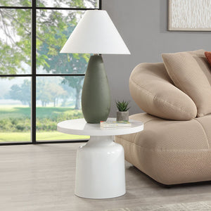 Step into a world of serenity with this stunning Zaid collection table set in a pristine white finish. These tables blend seamlessly with any decor, creating a tranquil and sophisticated atmosphere. Perfect for both modern and classic interiors, the minim