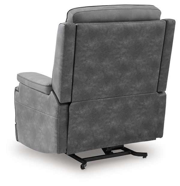 4Z-Peaceful Pause - Serenity Zone - Slate - Power Lift Recliner