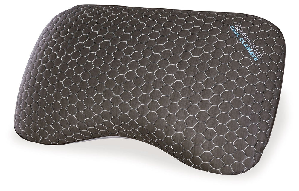 This pillow offers twice the comfort for a restful night-'s sleep. Its dual-sided cover offers a cooling fabric on one side and a moisture-wicking material on the other. The pillow-'s graphene-infused memory foam provides unmatched cooling.<br/><br/><b>Pr