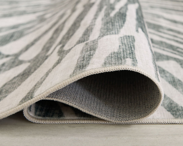 Verland - Gray / White - Washable Large Rug