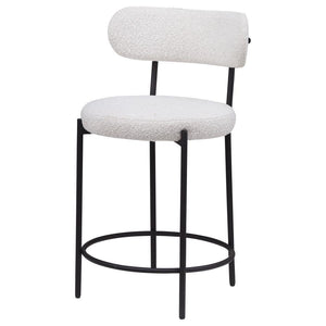 Viola - Boucle Upholstered Counter Chair (Set of 2) - Cream
