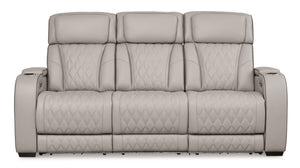 Boyington - Gray - Power Reclining Sofa With Adj Headrest