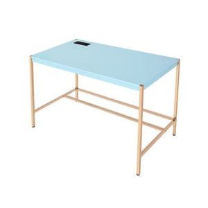 Midriaks - Writing Desk - Baby Blue & Gold Finish