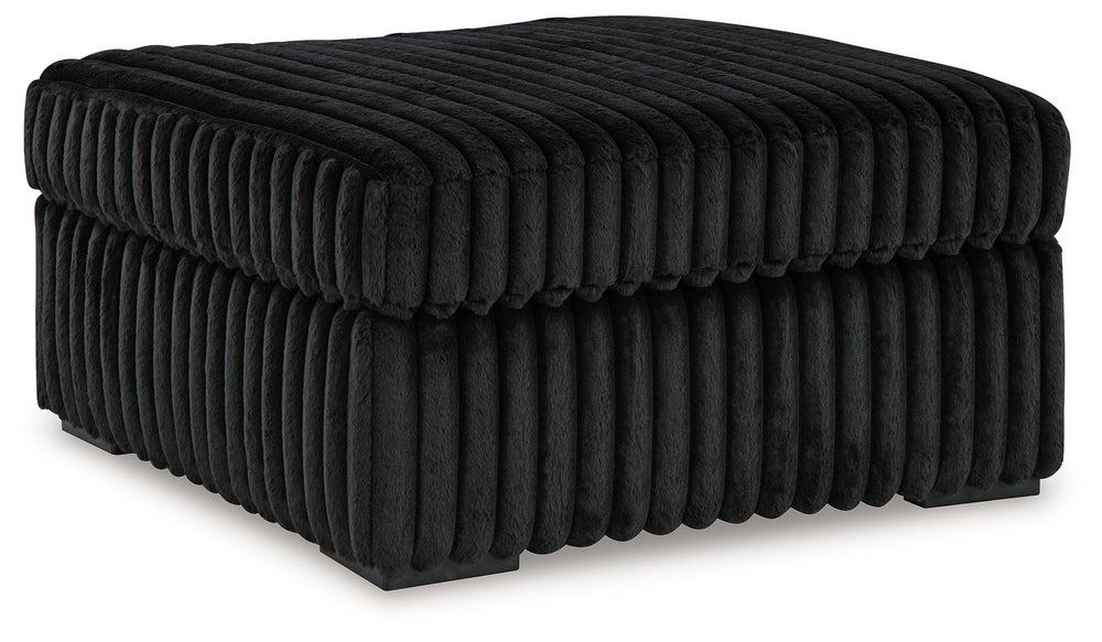 Wrapped in luxuriously soft jumbo corduroy, this oversized accent ottoman takes cozy and inviting to a higher level. The sumptuous piece is perfect for unwinding after a long day, with an exceptionally textured cushion that delivers pure indulgence. Now a