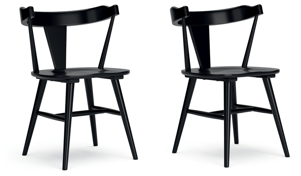 Small spaces donâ€™t mean you have to sacrifice big style. This chair sets the stage for casually cool dining. Its wrap-around back beautifully goes with the flow, while the black finish adds a layer of urban industrial flair. Merging everyday function wi